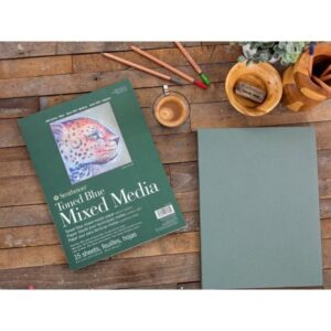 Strathmore Toned Blue Mixed Media Pad 6 x 8 Inch 300gsm 15 Sheets
