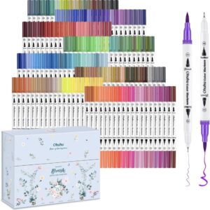 Ohuhu 160 colors water based marker set – Brush & Fineliner