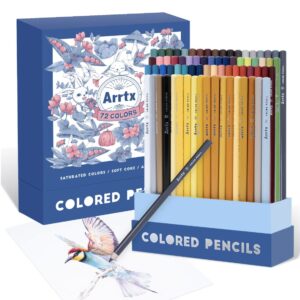 Arrtx 72 colors colored pencils