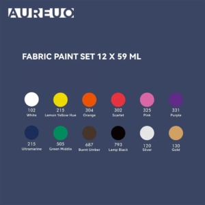 AUREUO 12 Colors 59ml  Fabric Paint Set