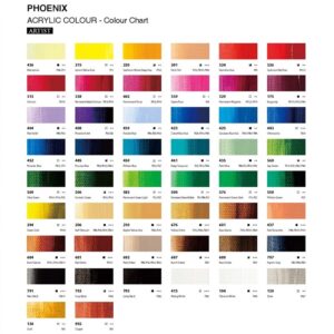 Phoenix 10 Colors 22ml Artist Grade Acrylic Paint