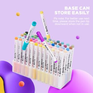 Arrtx 60 Anime Colors Acrylic Marker Brush Tip