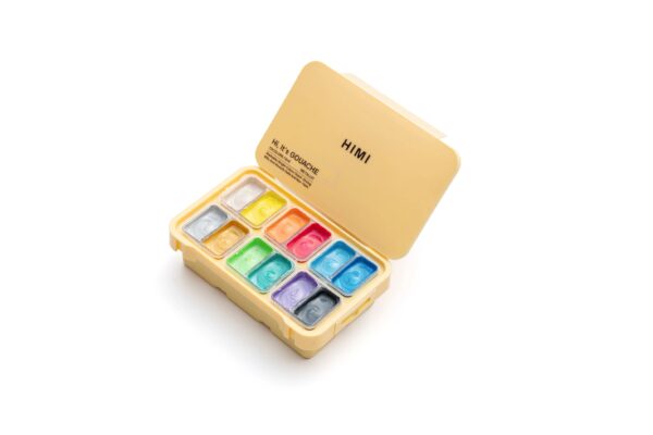 HIMI 12 COLORS 12ML METALLIC GOUACHE PAINT