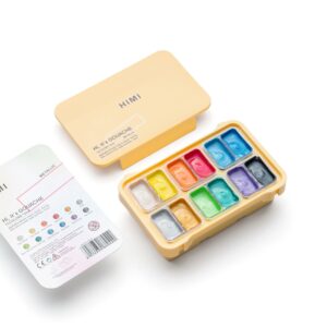 HIMI 12 COLORS 12ML METALLIC GOUACHE PAINT