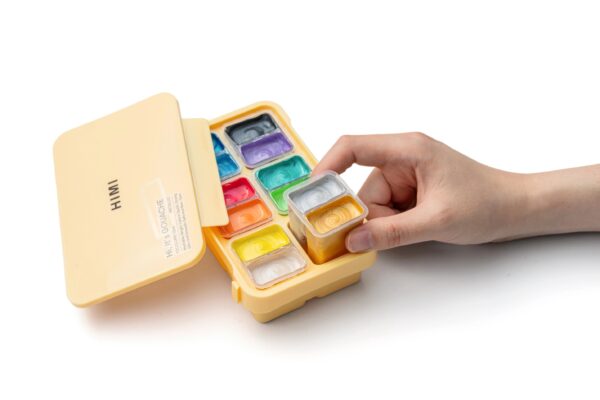 HIMI 12 COLORS 12ML METALLIC GOUACHE PAINT - Image 3