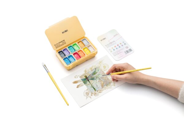 HIMI 12 COLORS 12ML METALLIC GOUACHE PAINT - Image 5