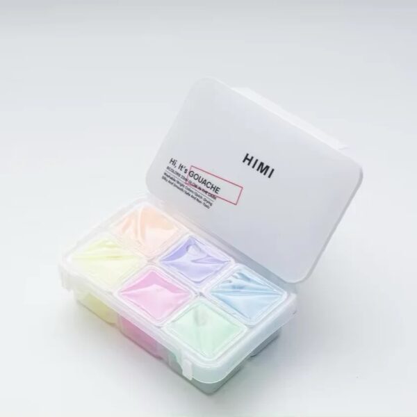 HIMI 23ML 6 FLUORESCENT COLORS GLOW IN THE DARK GOUACHE PAINT SET - Image 3
