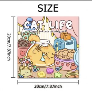 Cat Life Coloring Book