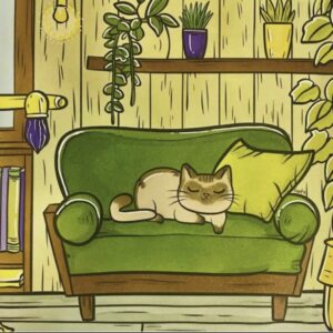 Cozy Spaces Coloring Book